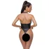 Cottelli Party - Glänzender Neckholder-Body (Schwarz)