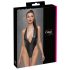 / Cottelli Party - Glänzender Neckholder-Body (Schwarz) - L