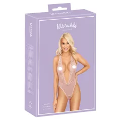 Kissable - Spitzenbody (rosa) - L/XL