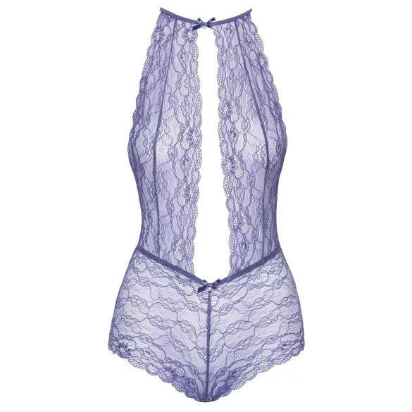 Kissable - Halsbandspitze Body (Lila) - L/XL