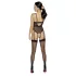 Cottelli - Offener, riemchen Body mit Strumpfhalter (schwarz)