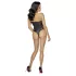 Cottelli Party - Blumenmuster-Body (schwarz) - M