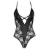 Cottelli Party - Blumenmuster-Body (schwarz) - M