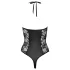 Cottelli Party - Blumenmuster-Body (schwarz) - M