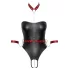 Cottelli Bondage - glänzender Body + Arm- und Halsfixierung (schwarz)