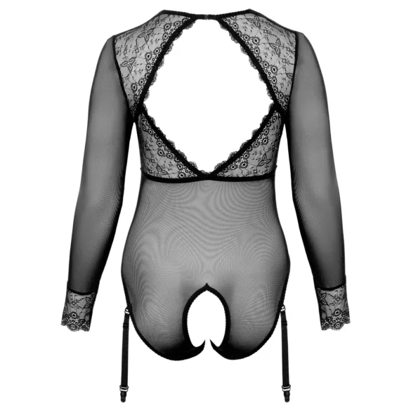 Cottelli Curves - transparenter Body (schwarz)