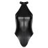 Noir - Glänzender Neckholder-Body (Schwarz)