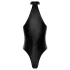 Noir - glänzender Neckholder-Body (schwarz)