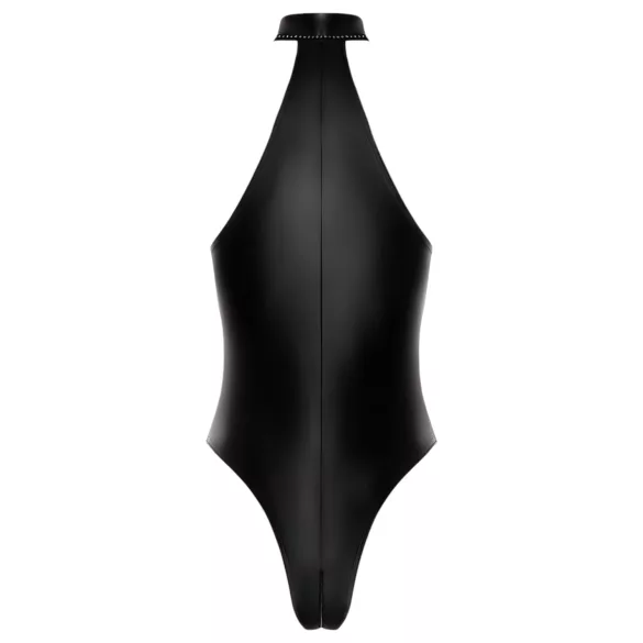 Noir - glänzender Neckholder-Body (schwarz) - M