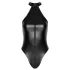 Noir - glänzender Neckholder-Body (schwarz) - XL