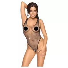 Cottelli - Strass-Netzbody (schwarz) - (S-L)