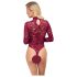 Cottelli - Transparenter Spitzenbody (Rot) - L