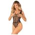 Obsessive B336 - Transparenter, offener Netz-Body (Schwarz) - S-L