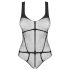 Obsessive B336 - Transparenter, offener Netz-Body (Schwarz) - S-L