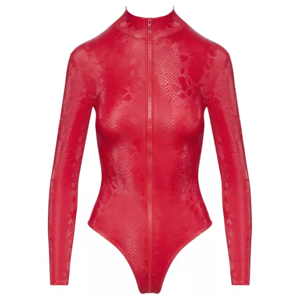 Cottelli - Schlangenhaut-Body (rot) - M