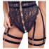 Cottelli - Offener Strapscatsuit (Schwarz)