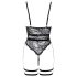 Cottelli - Offener Strapscatsuit (Schwarz)