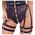 Cottelli - Offener Strapscatsuit (Schwarz) - M