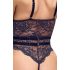 Cottelli - Offener, Riemen-Bodysuit (Schwarz) - M