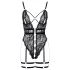Cottelli - Offener Strapscatsuit (Schwarz) - M