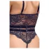 Cottelli - Offener Strapscatsuit (Schwarz) - L