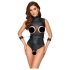 Cottelli Bondage - Verführerischer Ouvert-Body mit offenem Design (schwarz) - M