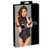 Cottelli Bondage - Offenherziger Body (schwarz) - M