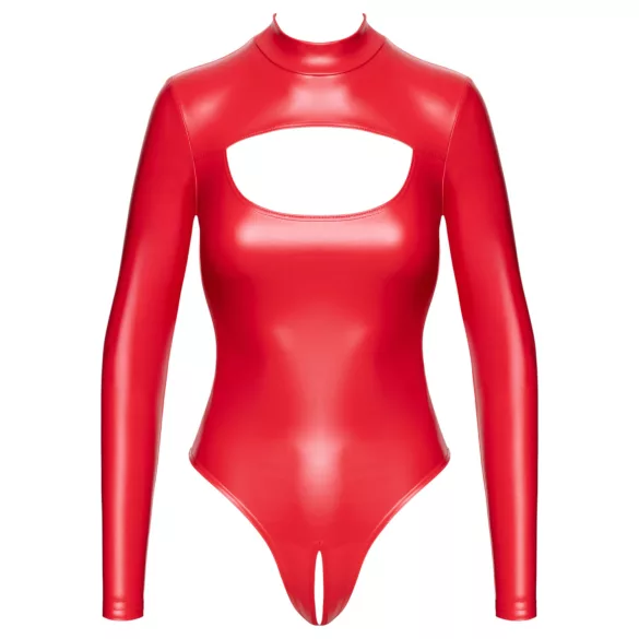 Noir - Glänzender Effekt Body (Rot) - L