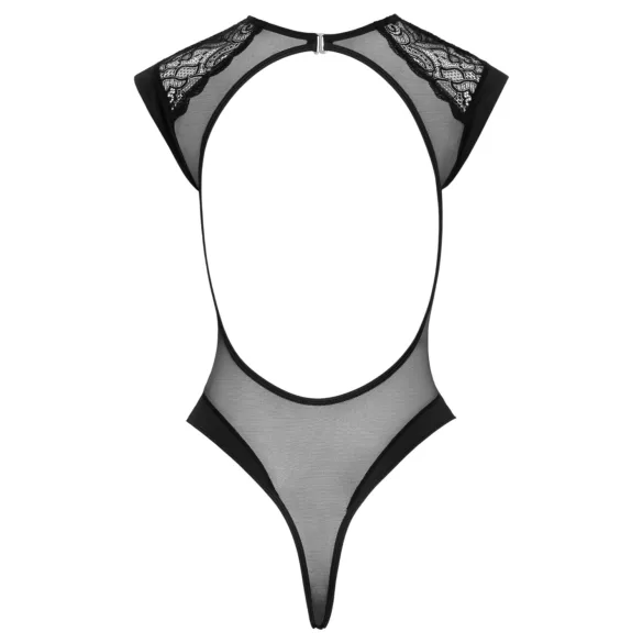 Cottelli - Transparenter Spitzen-Body (Schwarz)