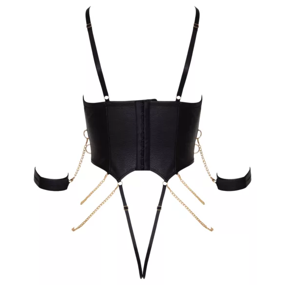Cottelli - Bondage-Body mit Ketten (schwarz) - L