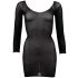 NO:XQSE - Langärmliger, transparenter Catsuit - Schwarz (S-L)
