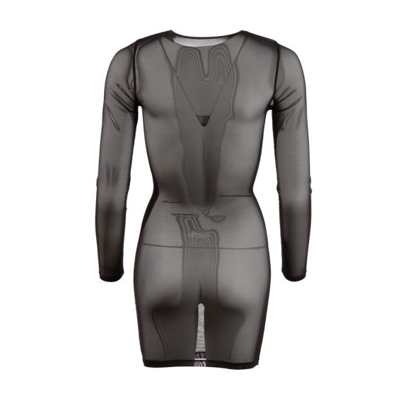 Cottelli - Langärmliges, transparentes Kleid (schwarz) - M