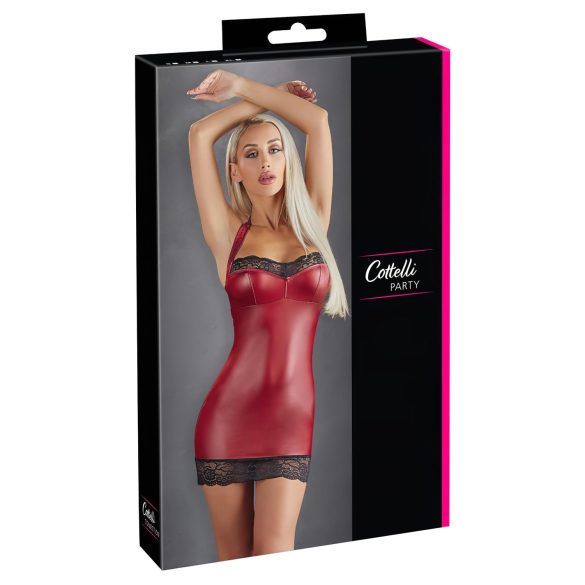 Cottelli - Glänzendes Minikleid (Rot) - M