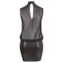 Cottelli Plus Size - Glänzendes Chiffon-Kleid (schwarz) - 2XL