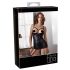 Abierta Fina - Satin-Glanz Hebe-Kleid (schwarz) - 85B/L