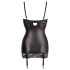 Abierta Fina - Satin-Glanz Hebe-Kleid (schwarz) - 85B/L