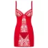 Obsessive Heartina - Negligé und String (rot) - L/XL