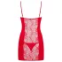 Obsessive Heartina - Negligé und String (rot) - L/XL