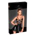 Noir - Lackkleid mit Netzeinsätzen (schwarz) - M