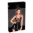Noir - Lackkleid mit Netzdetail (Schwarz) - M