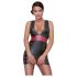 Cottelli Party - Eng anliegendes Streifenkleid (Schwarz-Rot)