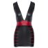 Cottelli Party - Eng anliegendes Streifenkleid (Schwarz-Rot)
