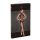 Noir - Transparenz, florales, langes Kleid (schwarz) - XL