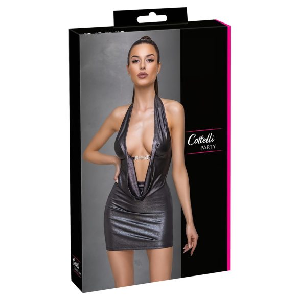 Cottelli Party - Neckholder-Kleid (Silber) - M
