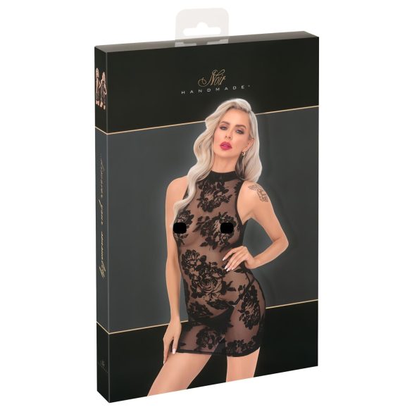 / Noir - Rosafarbenes, ärmelloses Minikleid (schwarz) - M