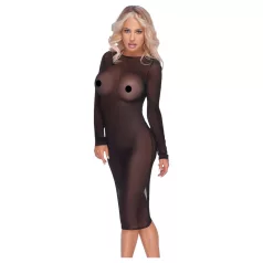   Cottelli Party - Transparenz-Kleid mit Reißverschluss (schwarz)