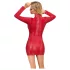 Cottelli - Schlangenhaut-Minikleid (rot) - M