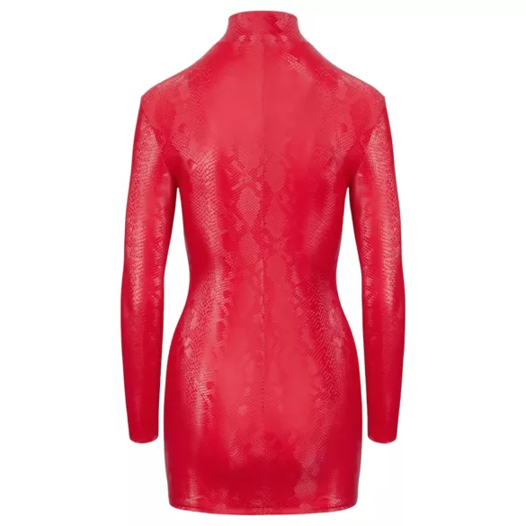 Cottelli - Schlangenhaut-Minikleid (rot) - M