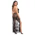 Noir - Transparenter Maxikleid mit Blumenmuster (Schwarz)