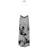 Noir - Vollständig transparenter Maxikleid mit Blumenmuster (Schwarz) - M